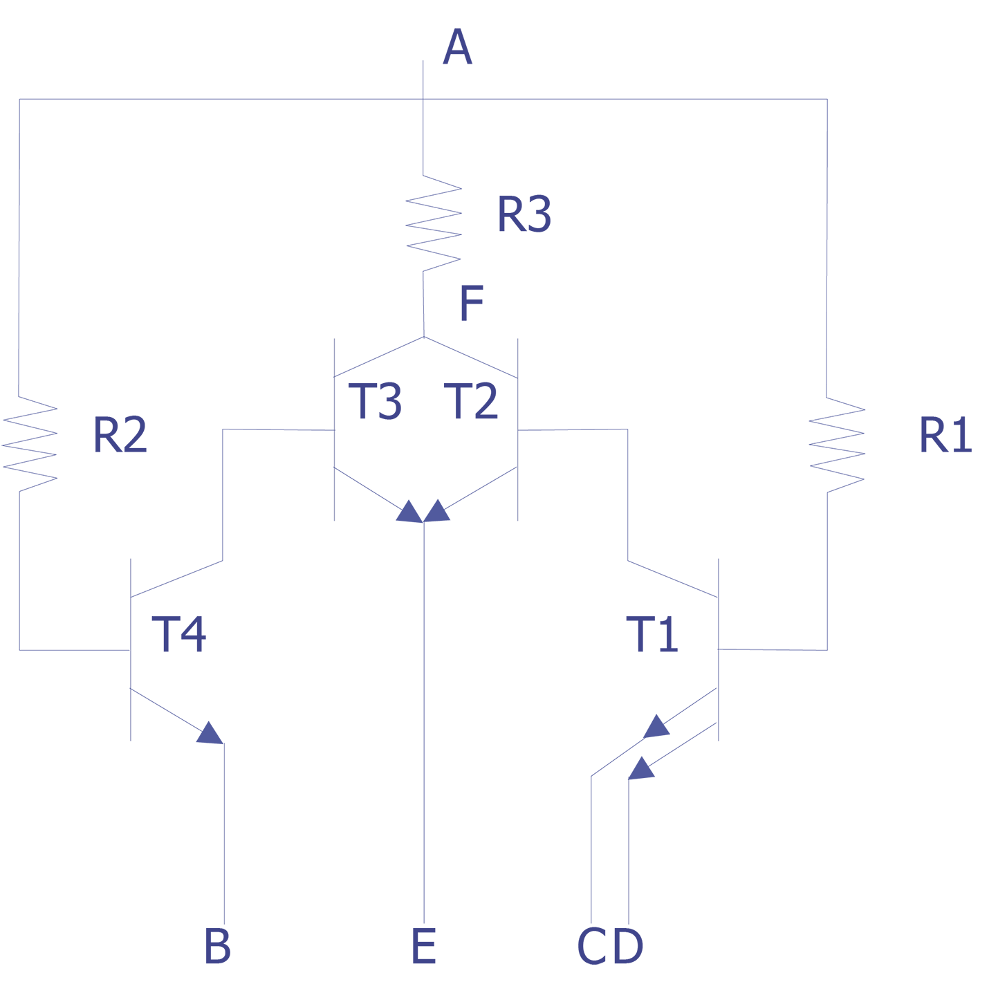 Circuit schematic for Figure 6 (after Glaser and Subak-Sharpe).