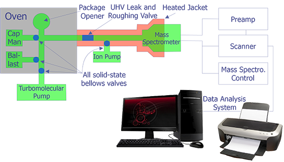 Schematic Diagram of an IC Gas Analysis System.