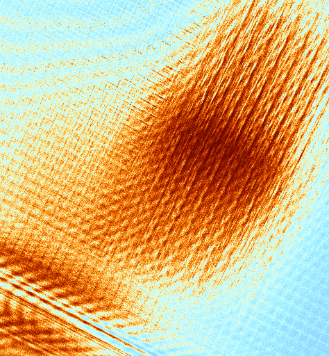 FMI image of heat dissapation in a different static RAM. (Photo courtesy Sandia Labs.).