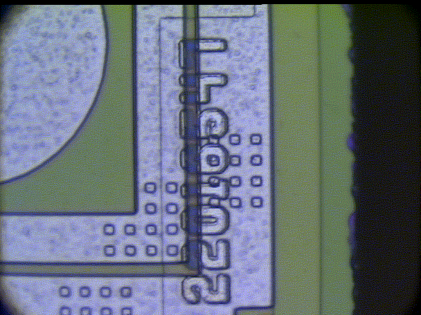 Higher magnification of markings shown in Figure 19. (Photo courtesy Sandia Labs.)