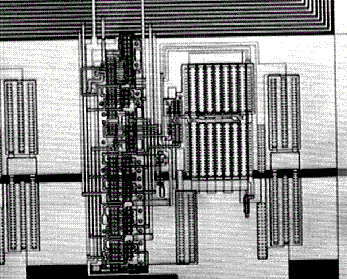 A reflected light image for registration for Figs. 19 and 20. (Courtesy Sandia Labs).