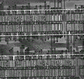 Reflected light image for registration of Figs. 5 and 6. (Courtesy Sandia Labs).