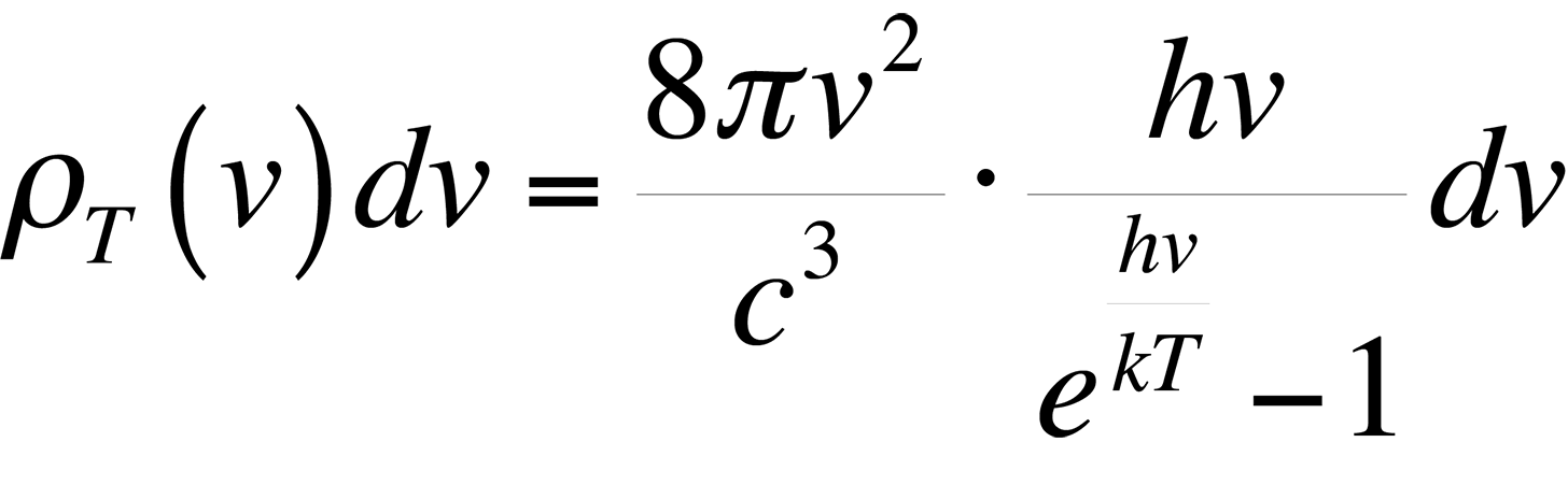 This formula proved to be accurate at low frequencies, but failed miserably at high frequencies in the ultraviolet end of the spectrum.