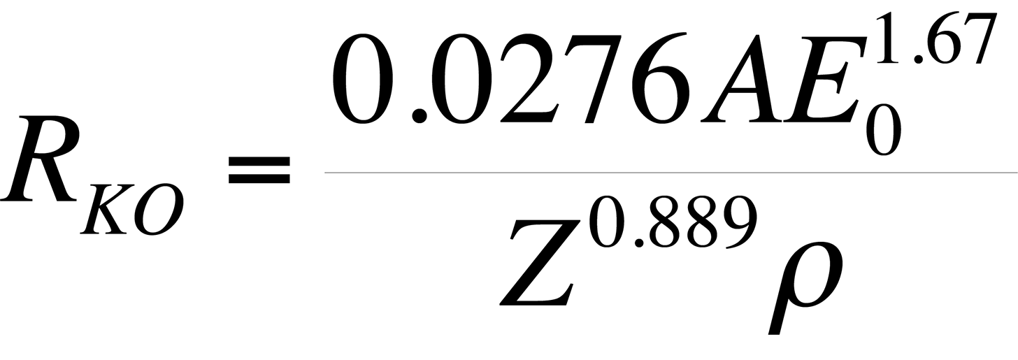 Electron Beam Physics Interaction Volume (after Cole).