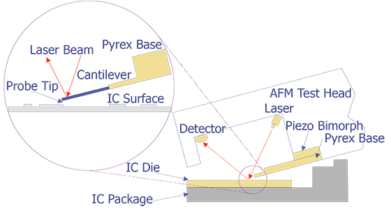 Basic Components of an Atomic Force Microscope System (after Campbell et. al.).